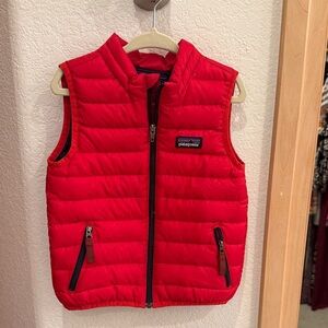Patagonia Kids Bright Red Quilted Vest